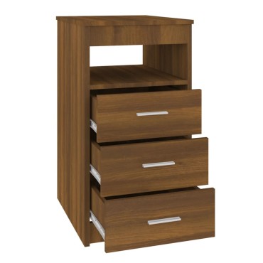 vidaXL Συρταριέρα Καφέ Δρυς 40x50x76cm από Επεξεργασμένο Ξύλο 1 τεμ.