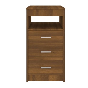 vidaXL Συρταριέρα Καφέ Δρυς 40x50x76cm από Επεξεργασμένο Ξύλο 1 τεμ.