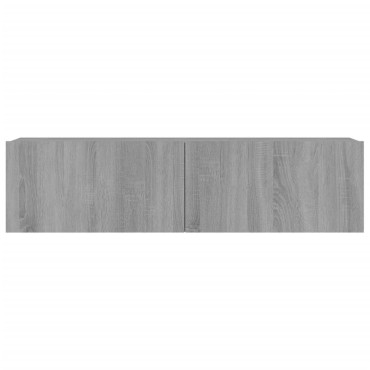 vidaXL Έπιπλο Τηλεόρασης Τοίχου Γκρι Sonoma 120x30x30cm Επεξερ. Ξύλο
