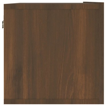 vidaXL Έπιπλο Τηλεόρασης Τοίχου Καφέ Δρυς 120x30x30cm Επεξεργα. Ξύλο
