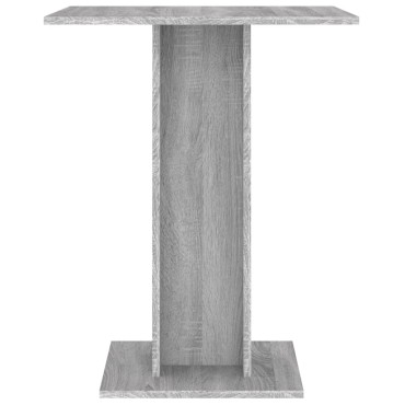 vidaXL Τραπέζι Bistro Γκρι Sonoma 60x60x75cm από Επεξεργασμένο Ξύλο 1 τεμ.
