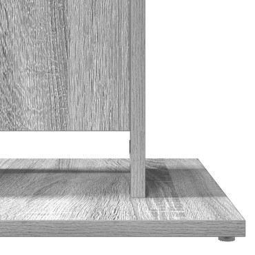 vidaXL Τραπέζι Bistro Γκρι Sonoma 60x60x75cm από Επεξεργασμένο Ξύλο 1 τεμ.