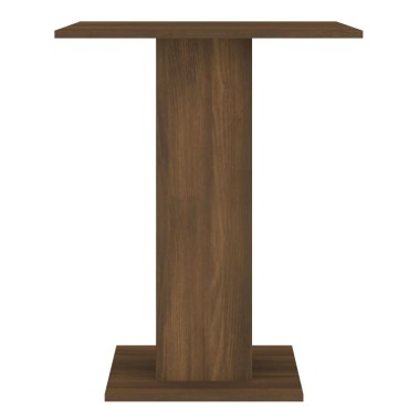 vidaXL Τραπέζι Bistro Καφέ Δρυς 60x60x75cm από Επεξεργασμένο Ξύλο 1 τεμ.