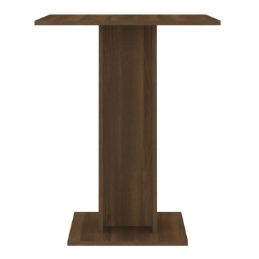 vidaXL Τραπέζι Bistro Καφέ Δρυς 60x60x75cm από Επεξεργασμένο Ξύλο 1 τεμ.