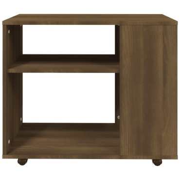 vidaXL Τραπέζι Βοηθητικό Καφέ Δρυς 70x35x55cm Επεξεργασμένο Ξύλο 1 τεμ.