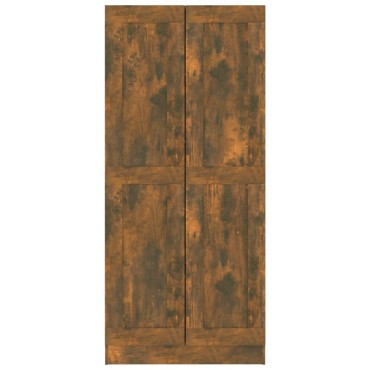 vidaXL Βιβλιοθήκη Καπνιστή Δρυς 82,5x30,5x185,5cm Επεξεργασμένο Ξύλο 1 τεμ.