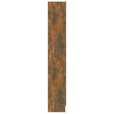 vidaXL Βιβλιοθήκη Καπνιστή Δρυς 82,5x30,5x185,5cm Επεξεργασμένο Ξύλο 1 τεμ.