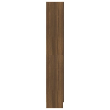vidaXL Βιβλιοθήκη Καφέ Δρυς 82,5x30,5x185,5cm Επεξεργασμένο Ξύλο 1 τεμ.