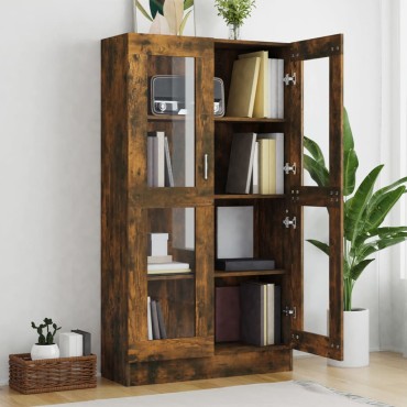 vidaXL Βιτρίνα Καπνιστή Δρυς 82,5x30,5x150cm από Επεξεργασμένο Ξύλο 1 τεμ.