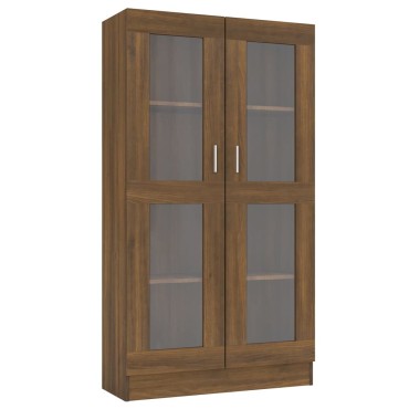 vidaXL Βιτρίνα Καφέ Δρυς 82,5x30,5x150cm από Επεξεργασμένο Ξύλο 1 τεμ.