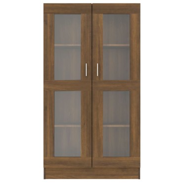 vidaXL Βιτρίνα Καφέ Δρυς 82,5x30,5x150cm από Επεξεργασμένο Ξύλο 1 τεμ.