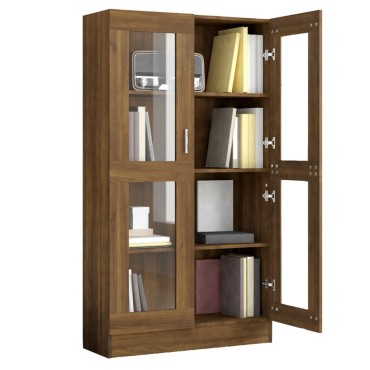 vidaXL Βιτρίνα Καφέ Δρυς 82,5x30,5x150cm από Επεξεργασμένο Ξύλο 1 τεμ.