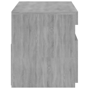 vidaXL Έπιπλο Τηλεόρασης με LED Γκρι Sonoma 75x35x40cm