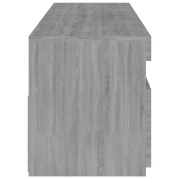 vidaXL Έπιπλο Τηλεόρασης με LED 2 τεμ. Γκρι Sonoma 75x35x40cm