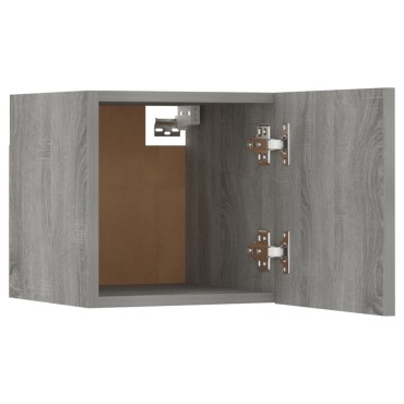 vidaXL Έπιπλο Τηλεόρασης Επιτοίχιο Γκρι Sonoma 30,5x30x30cm