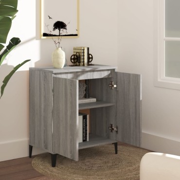vidaXL Ντουλάπι Γκρι Sonoma 60x35x70cm από Επεξεργασμένο Ξύλο 1 τεμ.