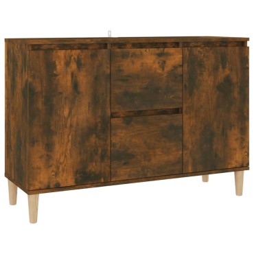 vidaXL Μπουφές Καπνιστή Δρυς 101x35x70cm Επεξεργασμένο Ξύλο 1 τεμ.