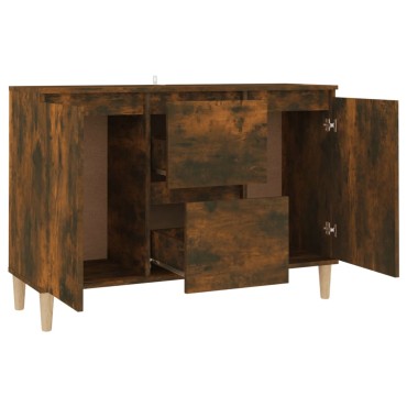 vidaXL Μπουφές Καπνιστή Δρυς 101x35x70cm Επεξεργασμένο Ξύλο 1 τεμ.