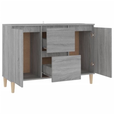vidaXL Μπουφές Γκρι Sonoma 101x35x70cm από Επεξεργασμένο Ξύλο 1 τεμ.