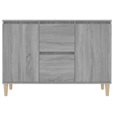 vidaXL Μπουφές Γκρι Sonoma 101x35x70cm από Επεξεργασμένο Ξύλο 1 τεμ.