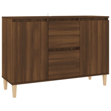 vidaXL Μπουφές Καφέ Δρυς 101x35x70cm από Επεξεργασμένο Ξύλο 1 τεμ.
