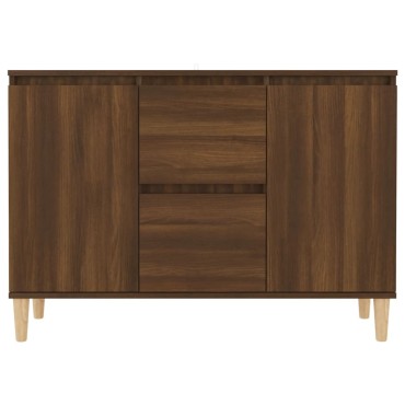 vidaXL Μπουφές Καφέ Δρυς 101x35x70cm από Επεξεργασμένο Ξύλο 1 τεμ.