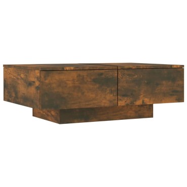 vidaXL Τραπεζάκι Σαλονιού Καπνιστή Δρυς 90x60x31cm Επεξεργασμένο Ξύλο 1 τεμ.