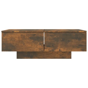 vidaXL Τραπεζάκι Σαλονιού Καπνιστή Δρυς 90x60x31cm Επεξεργασμένο Ξύλο 1 τεμ.