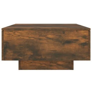 vidaXL Τραπεζάκι Σαλονιού Καπνιστή Δρυς 90x60x31cm Επεξεργασμένο Ξύλο 1 τεμ.