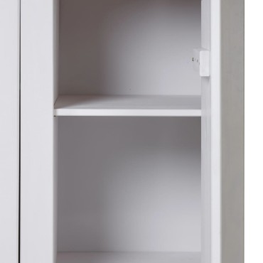 vidaXL Ντουλάπα Τρίφυλλη Λευκή 118x50x171,5cm Ξύλο Πεύκου Σειρά Panama 1 τεμ.