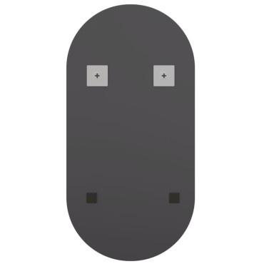 vidaXL Καθρέφτης με Φώτα LED 40x20 εκ. Γυαλί Οβάλ