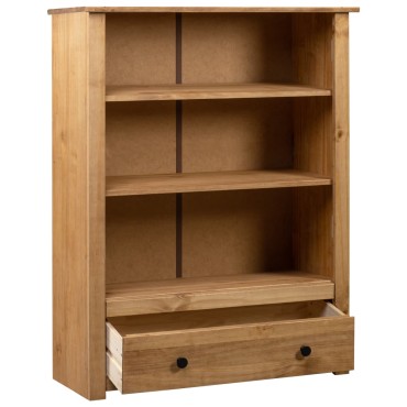 vidaXL Βιβλιοθήκη 80x35x110cm Μασίφ Ξύλο Πεύκου Σειρά Panama 1 τεμ.