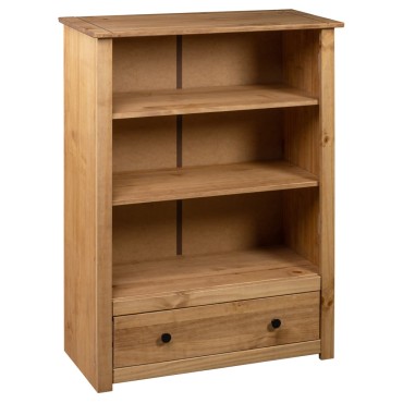vidaXL Βιβλιοθήκη 80x35x110cm Μασίφ Ξύλο Πεύκου Σειρά Panama 1 τεμ.