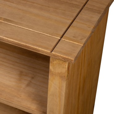 vidaXL Βιβλιοθήκη 80x35x110cm Μασίφ Ξύλο Πεύκου Σειρά Panama 1 τεμ.