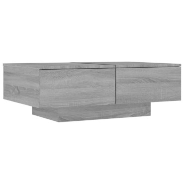 vidaXL Τραπεζάκι Σαλονιού Γκρι Sonoma 90x60x31cm Επεξεργασμένο Ξύλο 1 τεμ.