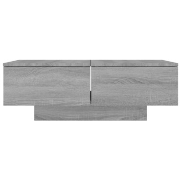 vidaXL Τραπεζάκι Σαλονιού Γκρι Sonoma 90x60x31cm Επεξεργασμένο Ξύλο 1 τεμ.
