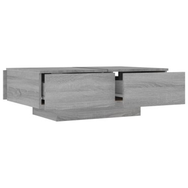 vidaXL Τραπεζάκι Σαλονιού Γκρι Sonoma 90x60x31cm Επεξεργασμένο Ξύλο 1 τεμ.