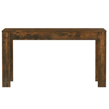 vidaXL Τραπεζαρία Καπνιστή Δρυς 140x74,5x76cm από Επεξεργασμένο Ξύλο 1 τεμ.