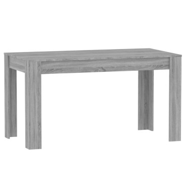 vidaXL Τραπεζαρία Γκρι Sonoma 140x74,5x76cm Επεξεργασμένο Ξύλο 1 τεμ.