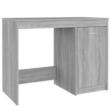 vidaXL Γραφείο Γκρι Sonoma 100x50x76cm από Επεξεργασμένο Ξύλο 1 τεμ.