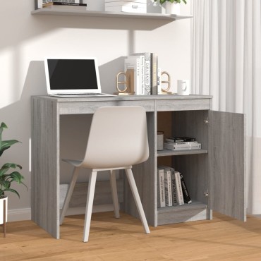 vidaXL Γραφείο Γκρι Sonoma 100x50x76cm από Επεξεργασμένο Ξύλο 1 τεμ.