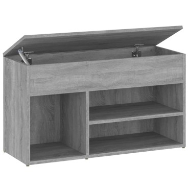 vidaXL Παπουτσοθήκη Γκρι Sonoma 80x30x45cm από Επεξεργασμένο Ξύλο