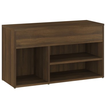 vidaXL Παπουτσοθήκη Καφέ Δρυς 80x30x45cm από Επεξεργασμένο Ξύλο