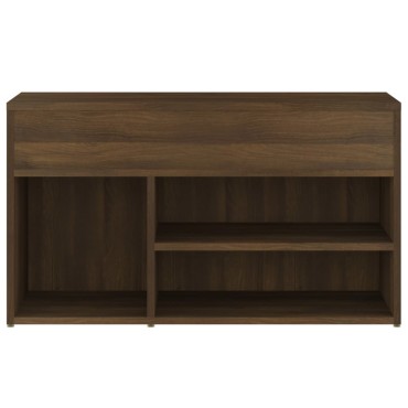 vidaXL Παπουτσοθήκη Καφέ Δρυς 80x30x45cm από Επεξεργασμένο Ξύλο