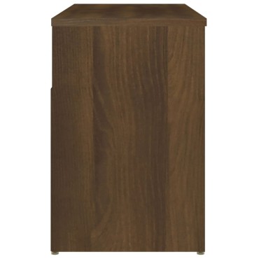 vidaXL Παπουτσοθήκη Καφέ Δρυς 80x30x45cm από Επεξεργασμένο Ξύλο