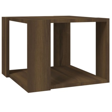 vidaXL Τραπεζάκι Σαλονιού Καφέ Δρυς 40x40x30cm Επεξεργασμένο Ξύλο 1 τεμ.