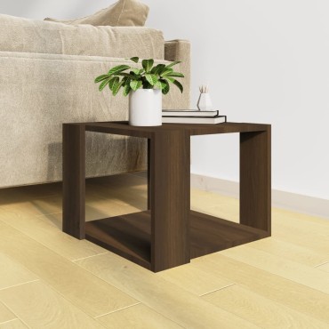 vidaXL Τραπεζάκι Σαλονιού Καφέ Δρυς 40x40x30cm Επεξεργασμένο Ξύλο 1 τεμ.