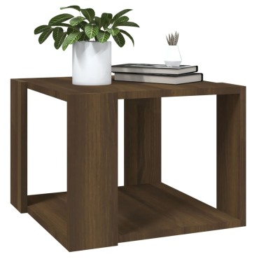 vidaXL Τραπεζάκι Σαλονιού Καφέ Δρυς 40x40x30cm Επεξεργασμένο Ξύλο 1 τεμ.