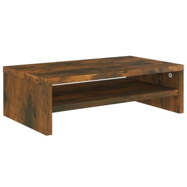 vidaXL Βάση Οθόνης Καπνιστή Δρυς 42x24x13cm από Επεξεργασμένο Ξύλο