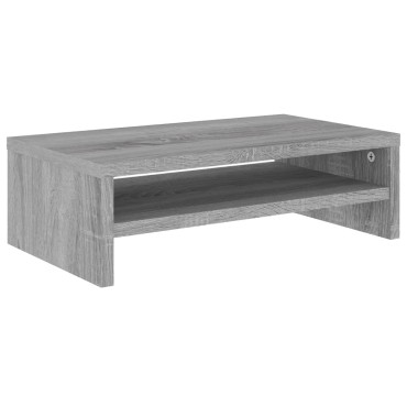 vidaXL Βάση Οθόνης Γκρι Sonoma 42x24x13cm από Επεξεργασμένο Ξύλο